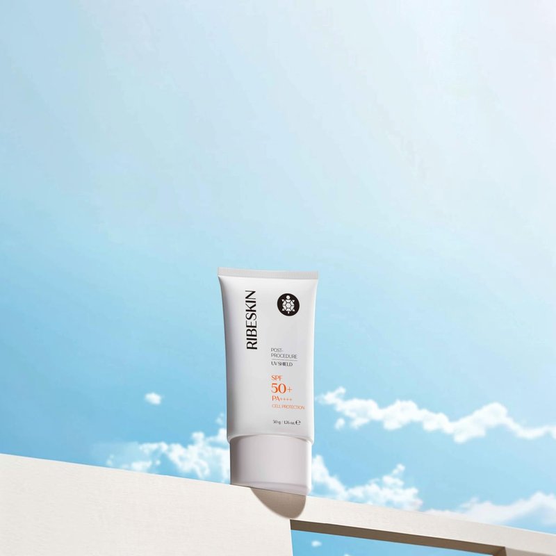 Ribeskin Cell Protection Mineral Sunscreen SPF 50+ PA++++, Zinc Oxide Mineral Face Sunscreen for Sensitive Skin, Lightweight Daily UV Protection, 1.76 Fl Oz