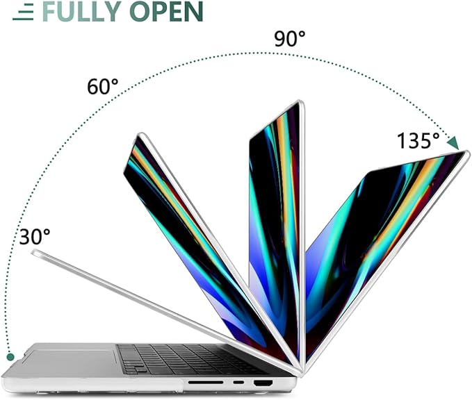 DONGKE Compatible with MacBook Pro 16 Inch Case (2026-2021 Release, M5 M4 M3 M2 M1 Pro/Max Chip), Plastic Hard Shell Cover with Keyboard Cover & Screen Protector for MacBook Pro 16", Florals