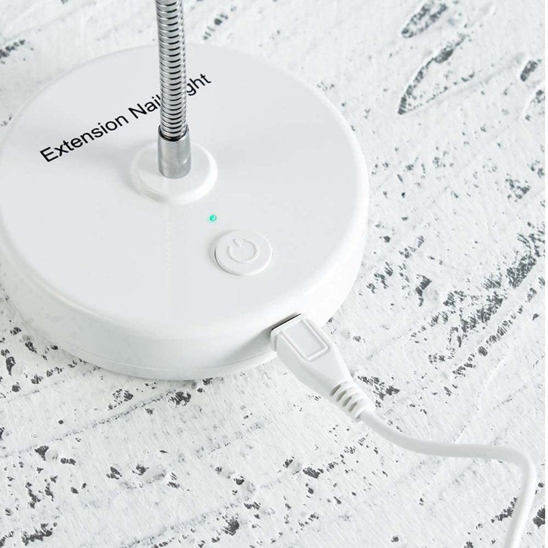 3W UV/LED Nail Lamp - Portable Rechargeable Gooseneck Design | Flash Cure Light for Gel-X & Semi-Cured Gel Strips