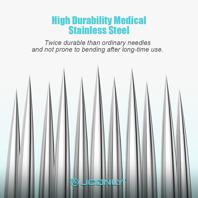 JCONLY VETAR TATTOO CARTRIDGE NEEDLES - 20Pcs Tattoo Needles #10 Bugpin 25 Curved Magnum Tattoo Cartridges 1025CML Tattoo Needles Diameter 0.30mm Long Taper 5mm Cartridges