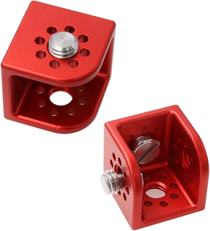 HangTon Block 3/8" Thread Bracket Lock Mounting Adapter Right Angle for ARRI Sony RED Camera Lens Motor Teradek Wireless Red