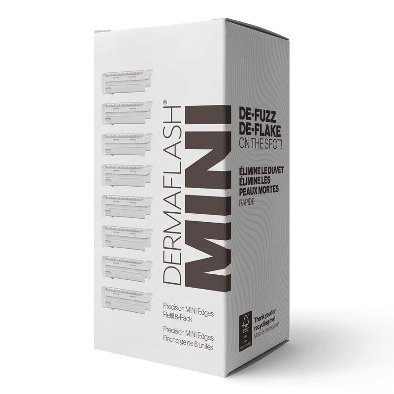 DERMAFLASH MINI Precision Edges Facial Hair Remover Replenishment Set, 8-Pack Refill