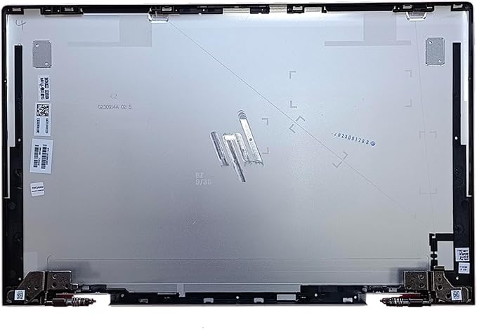 D-KXCPELE Replacement Laptop LCD Cover Back Rear Top Lid with Hinges for HP Envy X360 15-ED 15M-ED 15T-ED L93203-001 L93204-001 (Silver)