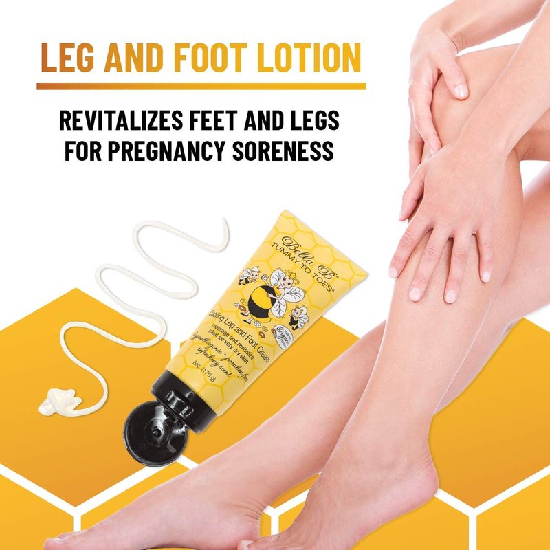 Bella B Bundle: Silk & Honey Body Cream 8oz and Body Buzz Post Pregnancy Recovery Cream 8oz and Tummy to Toes Leg & Foot Cream 6oz