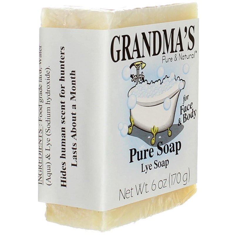 Grandma's Lye Face& Body Soap - 6 oz, Pack of 3