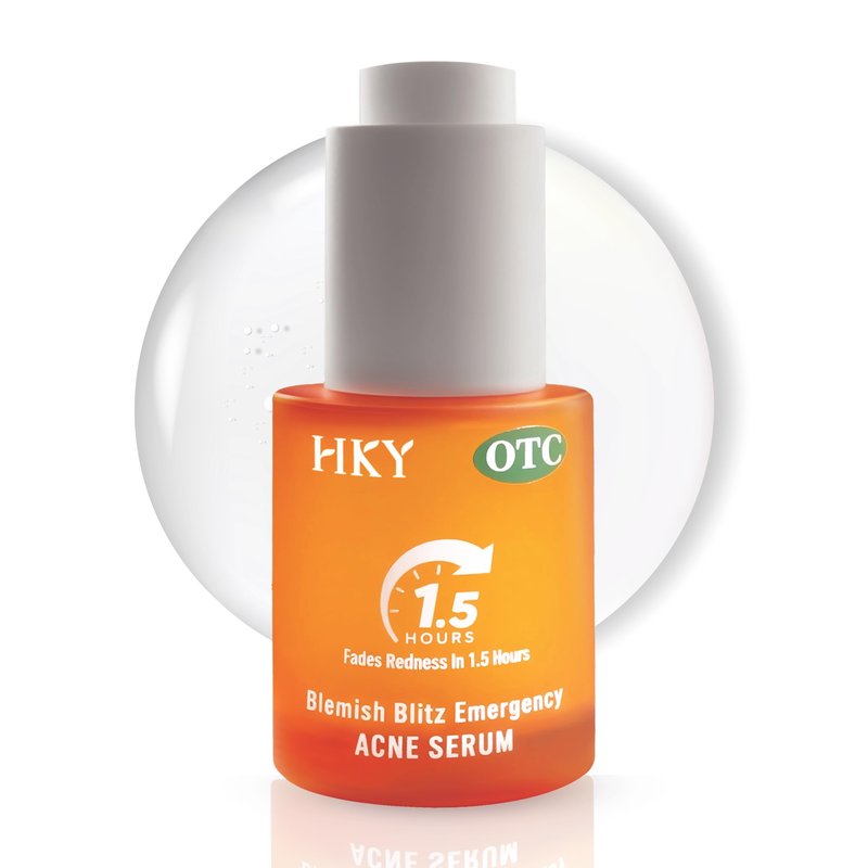 HKY Acne Serum, Salicylic Acid (BHA) + PHA + PAD, Redness Relief in 90 Mins, OTC Formula with Rice Ferment & Centella & Niacinamide, Pore Minimizer & Post-Acne Mark Treatment, Acne-Prone Skin [20ml]