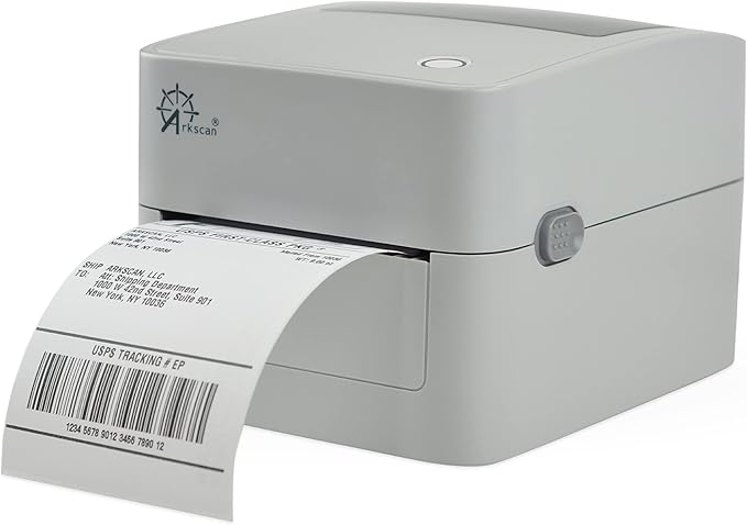 Arkscan 2054K-USB Upgraded 2054A Shipping Label Printer for Windows Mac Chromebook, Support Amazon Paypal Etsy Shopify ShipStation UPS USPS FedEx, fit Roll & Fanfold 4x6 Direct Thermal