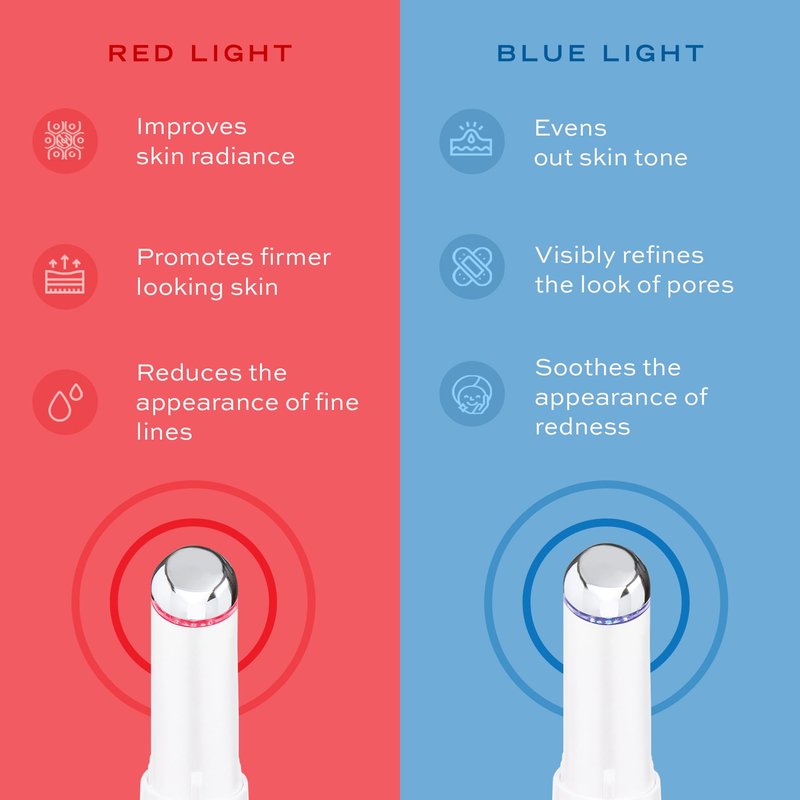 YOUTHLUX Heated Eye Wand - Eye & Face Massager Tool with Vibration | Tired Eyes, Brighter Under Area, Redness Relief, Product Absorption, Smoother Skin & Relaxing Massage | Rose Gold