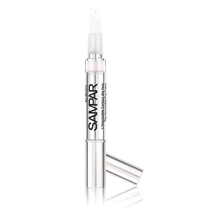 SAMPAR Illuminating Eye Cream - Anti-Aging, Hydrating & Brightening Treatment with Hyaluronic Acid, Vitamin C, and Essential Oils - Reduces Dark Circles, Fine Lines & Puffiness - All Skin Types