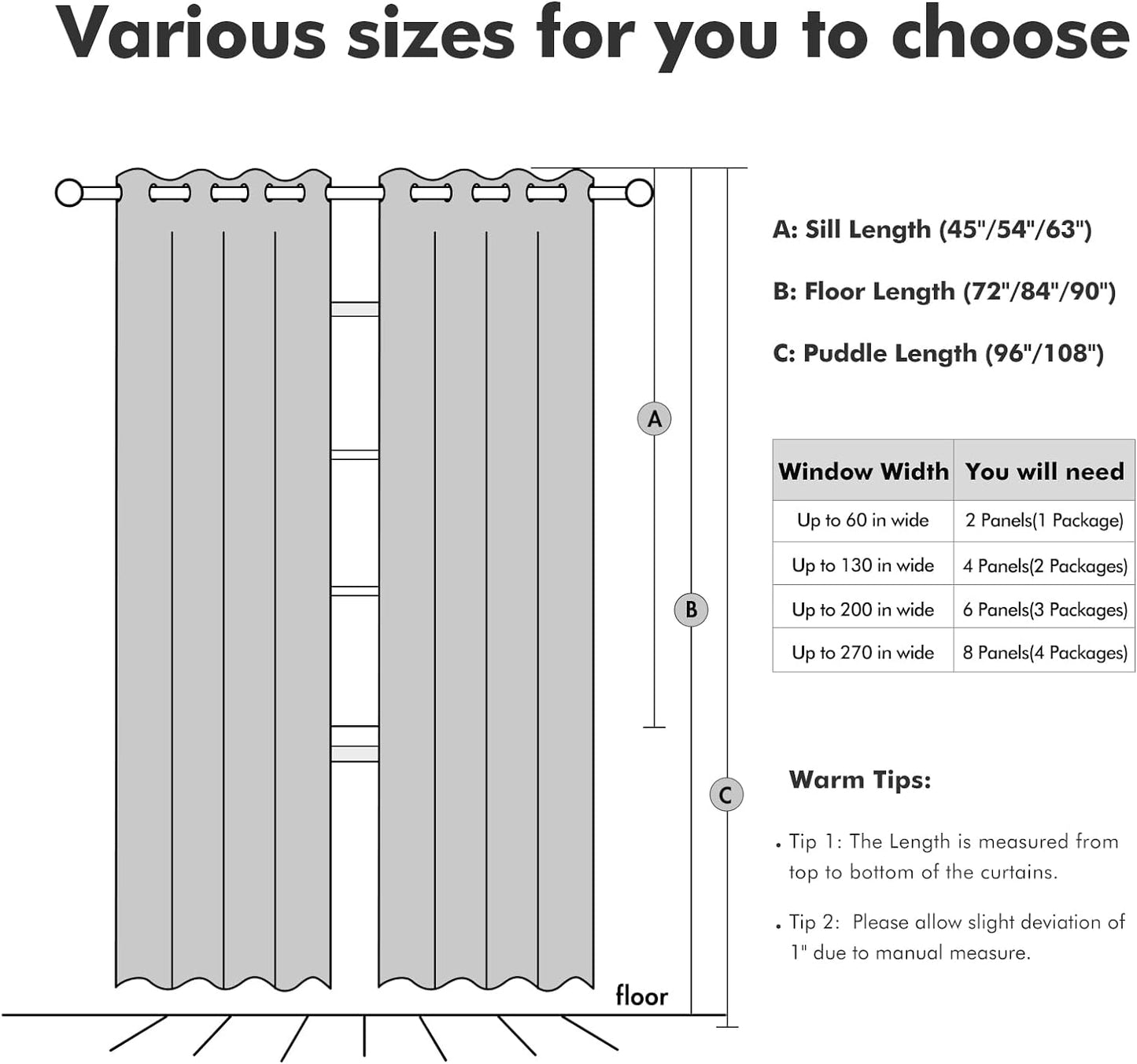 MIULEE Linen Curtains - 100% Blackout Thermal Insulated Drapes | Cobblestone, 52 x 54 Inch (2 Panels)
