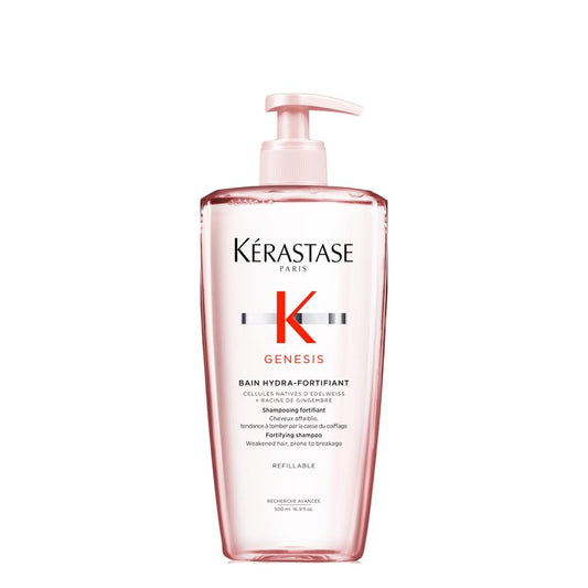 Kerastase Genesis Hydra-Fortifiant Shampoo For Weak or Damaged Hair - Anti-Breakage & Strengthening, Hydrates Hair, Silicone-Free, 16.9 Fl Oz