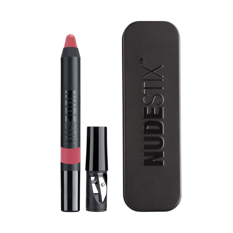 Nudestix Gel Color Lip + Cheek Balm â 2-in-1 Tinted Lip Balm & Gel Blush Stick with Glossy Shine | Hydrating, Preservative-Free, Clean Formula for All Skin Tones, Shade: Rebel