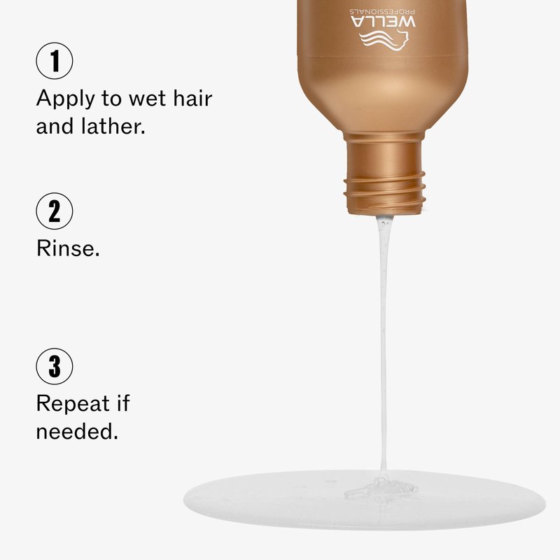 Wella Professionals ULTIMATE SMOOTH Shampoo for Dry, Dull & Frizzy Hair | With Squalane & Omega 9 | 8.4 Fl Oz