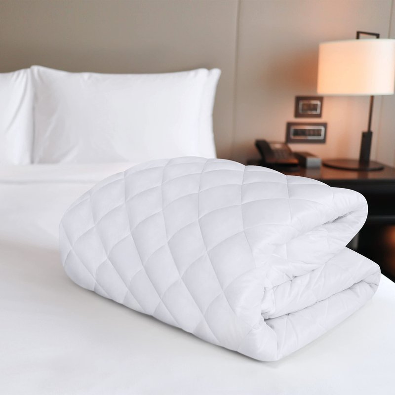 Utopia Bedding Quilted Fitted Mattress Pad, Super Queen Size, Elastic Fitted Mattress Topper Protector and Cover with Deep Pocket Stretches up to 16 Inches, Machine Washable (White)