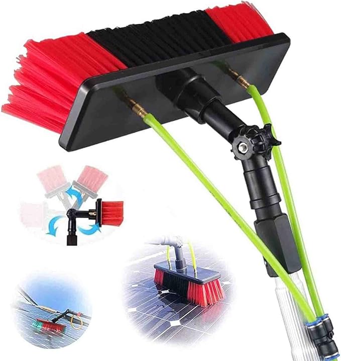Photovoltaic Panel Cleaning Window Clean 5-12M Water Fed Telescopic Brush Extendable Cleaner Conservatory Roof Cleaning Tools 12M Rod 30Cm Brush Head,12M,50Cm Brush Head,12m,50cm Brush Head