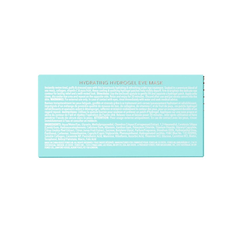 **FOREO IRIS Hydrogel Eye Mask - Dark Circle Treatment for All Skin Types | 60 Hydrating Under Eye Patches**