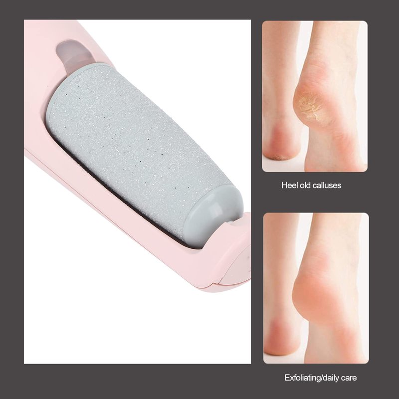 Asixxsix Foot Callus Remover, Rechargeable Electric Foot Callus Remover, Portable Foot Scrubber Professional Pedicure Tools, Foot File Pedicure Kits for Dead, Hard Cracked Dry Skin Gift