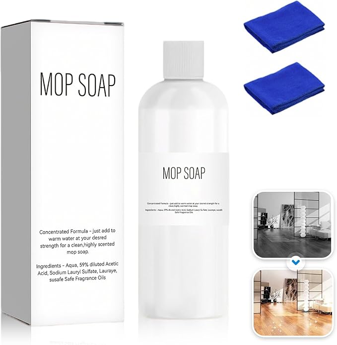 Mop Soap Brazilian Waves, 2026 Upgrade Highly Scented Brazilian Waves Mop Soap for Floor Cleaning, Mop Soap Luxury Mop Soap For Floor Cleaning, Multisurface Bathroom and Kitchen Cleaner Supplies (1)