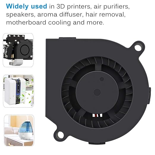 GDSTIME USB Blower Fan Small 60mm x 15mm, Quiet 3 Speeds, Adjustable Mini 5V Brushless DC Cooling Fans for Helmet Laptop 3D Printer Ventilaiton