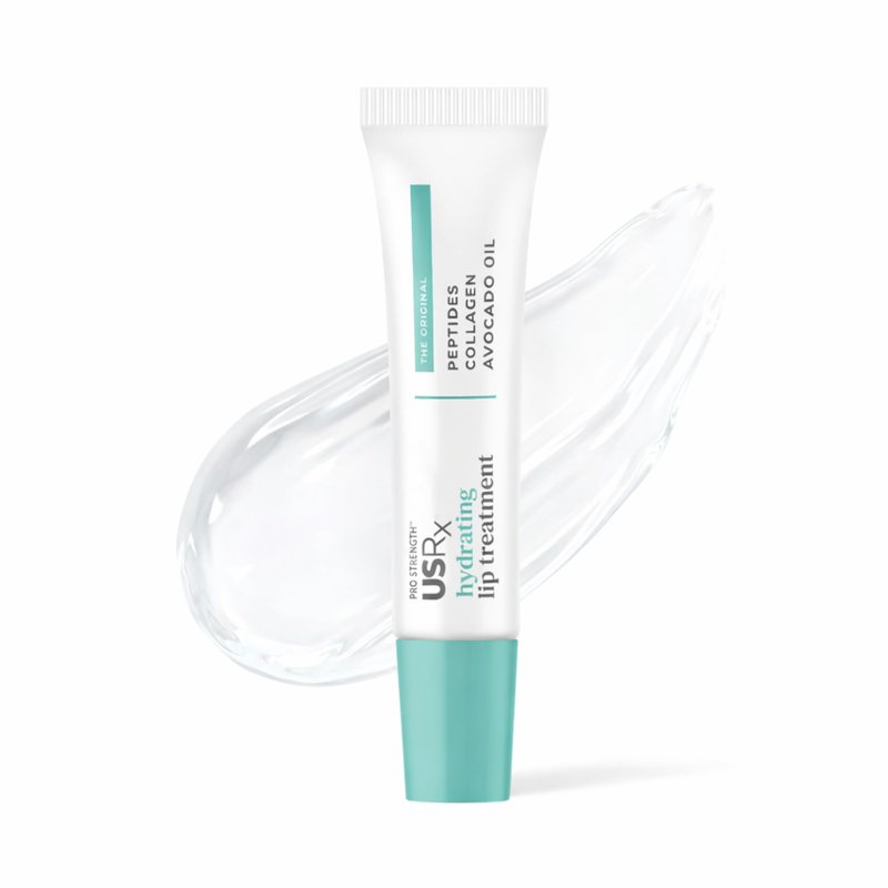 Urban Skin Rx® Pro Strength Hydrating Collagen & Peptides Daily Lip Treatment, Non-Sticky, Ultra-Moisturizing Balm, Smooths, Softens & Plumps Dry & Chapped Lips, Clear, 0.31 Oz (Packaging May Vary)