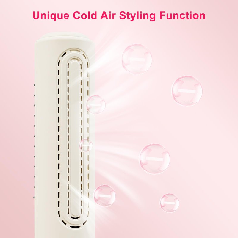 Cordless Straightener Brush for Women, Portable Hair Straightening Brush with Negative Ion, 30s Fast Heating, LED Display, USB Rechargeable Cold Air Hair Styling Comb for Travel