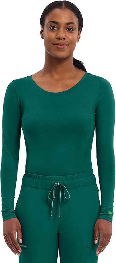 Healing Hands Women's Underscrub Soft Knit Melissa Longsleeve Scrub Tee with Breathable & Easy Care Fabric 5047