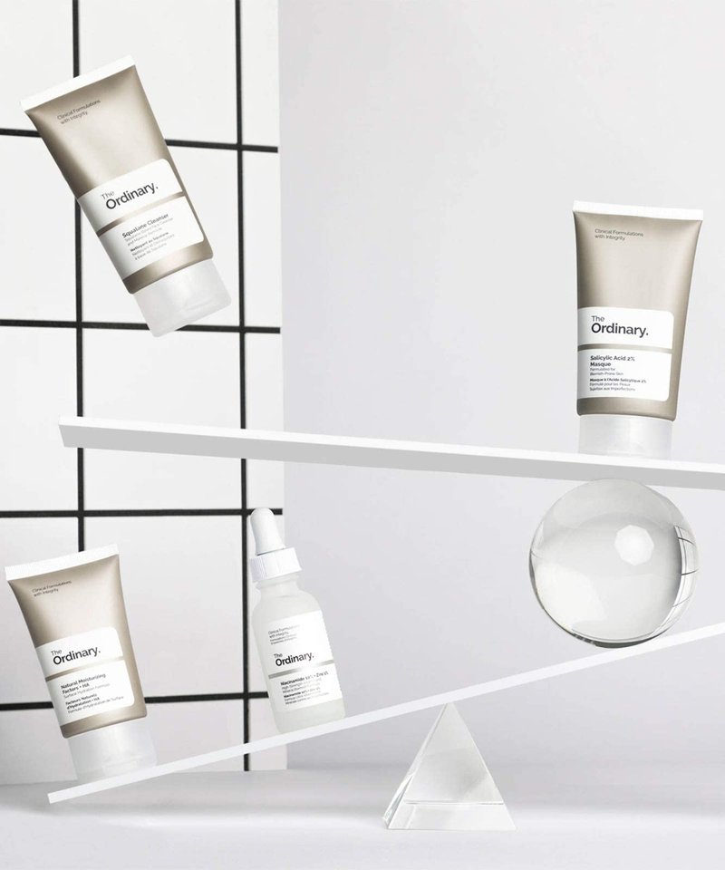 The Ordinary The Balance Set (4 Pcs: Squalance Cleanser + Salicylic Acid 2% Masque + Niacinamide 10% + Zinc 1% + Natural Moisturizing Factors + HA)