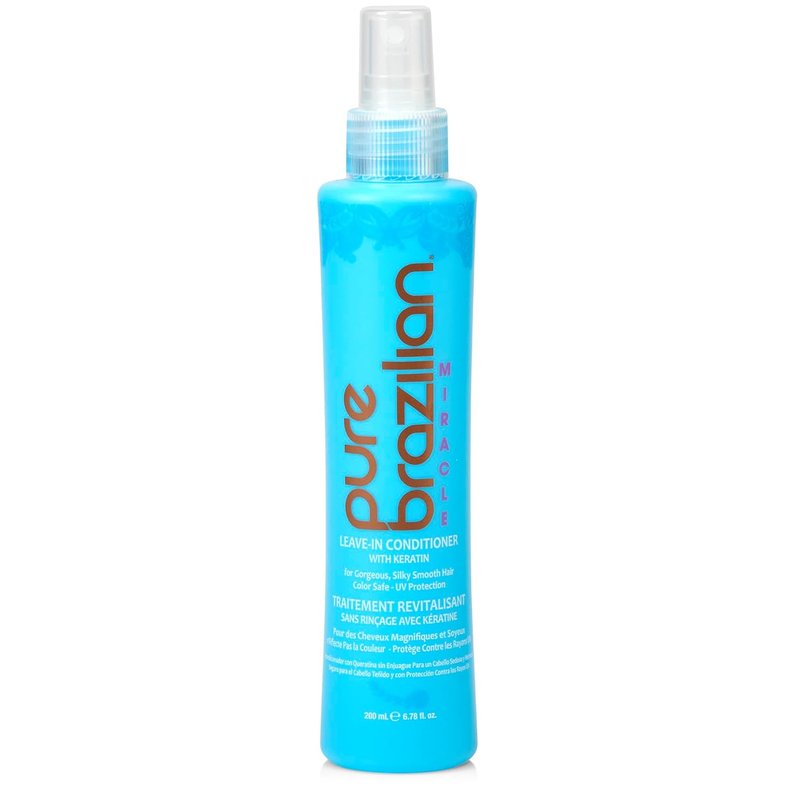 Pure Brazilian Leave-In Conditioner - Nourishing Keratin Hair Treatment | 6.78 Ounce (200ml)