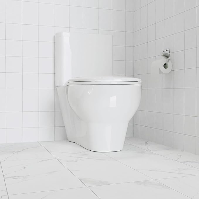 17â Round White Commercial Toilet Seat â Heavy Duty Plastic, Slow Close Lid, Quick-Release Hinges, Easy Clean & Install, Global Fit, 2 Pack â Color: F2040 Imitation American Standard Toilet
