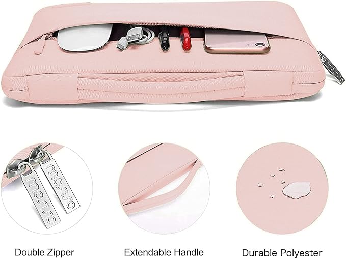 MOSISO Compatible with MacBook Air 13 inch Case M5 2026 M4 2025 M3 M2 2024-2022 A3449 A3240 A3113 A2681,Hard Shell&Sleeve Bag&Keyboard Skin&Webcam Cover&ScreenFilm for MacBook Air 13.6, Chalk Pink