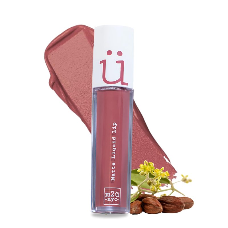 M2U NYC Nude Red Matte Liquid Lipstick – Long Lasting High Impact Color with Up to 17H Wear – Matte Lipstick for Women – No Budge, Lightweight Creamy Vegan Formula Infused with Jojoba Oil - Soho