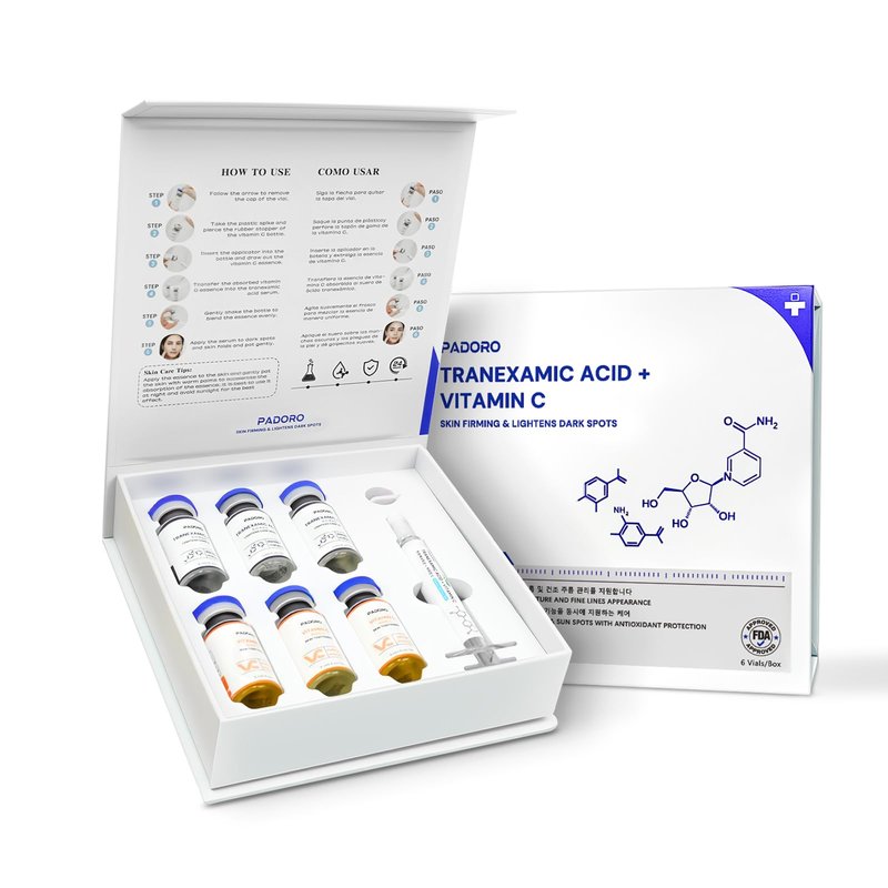 Tranexamic Acid Serum, Gold Vitamin C, Dark Spots, Pigmentation serum, Improves the Appearance, Anti-Aging Serum, Suitable for All Skin Types, Skincare, Repairs and Comforts, Reduces Wrinkles (1PC)
