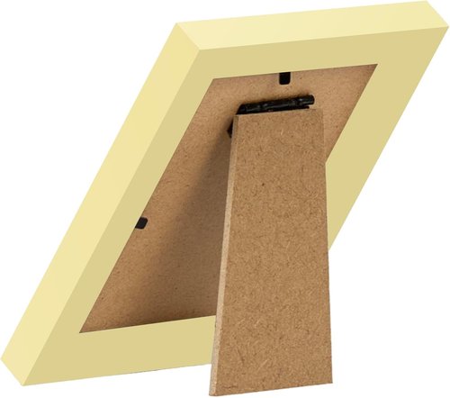 JCJMY 3x4 Gold Picture Frame - Versatile Wall & Tabletop Display | Shatter-Resistant Plexiglass