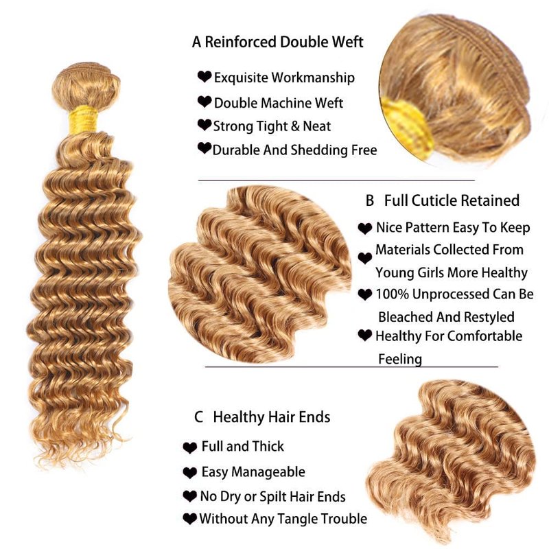 Hydtxc Wet and Wavy Curly Bundles Human Hair 8 10 12 Inch Chocolate Color 4 Water Wave Human Hair Bundles Unprocessed Brazilian Virgin Hair Double Weft Quick Weave for Black Women