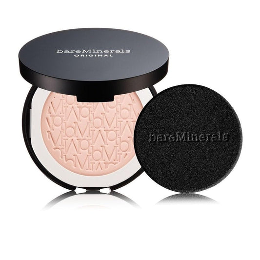 bareMinerals Original Pressed Powder Foundation - Talc-Free, SPF 15, Luminous Finish | Vegan, Buildable Coverage