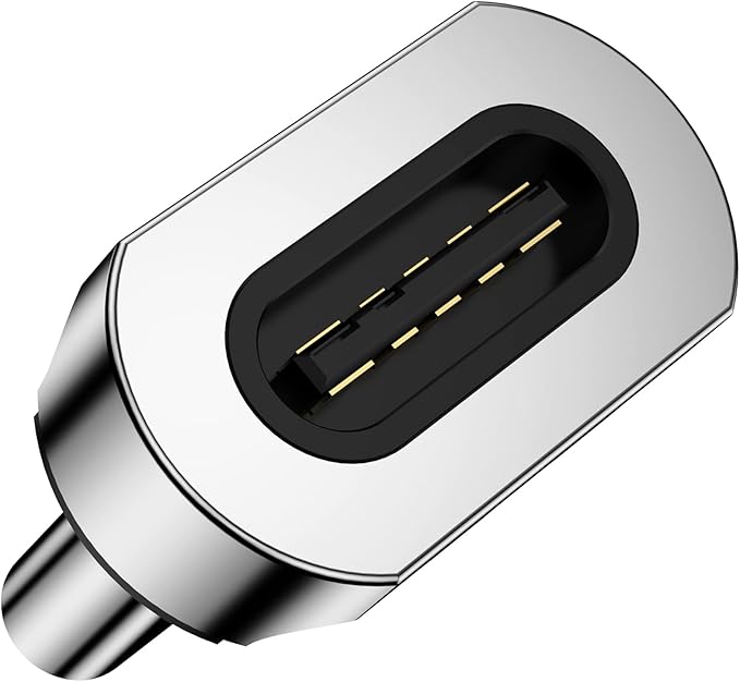 CNakdDG Magnetic Connector Tips Head for USB-C Android Devices (4 Pack), only Compatible 5A Magnetic Charging Cable or Magnetic Adapter