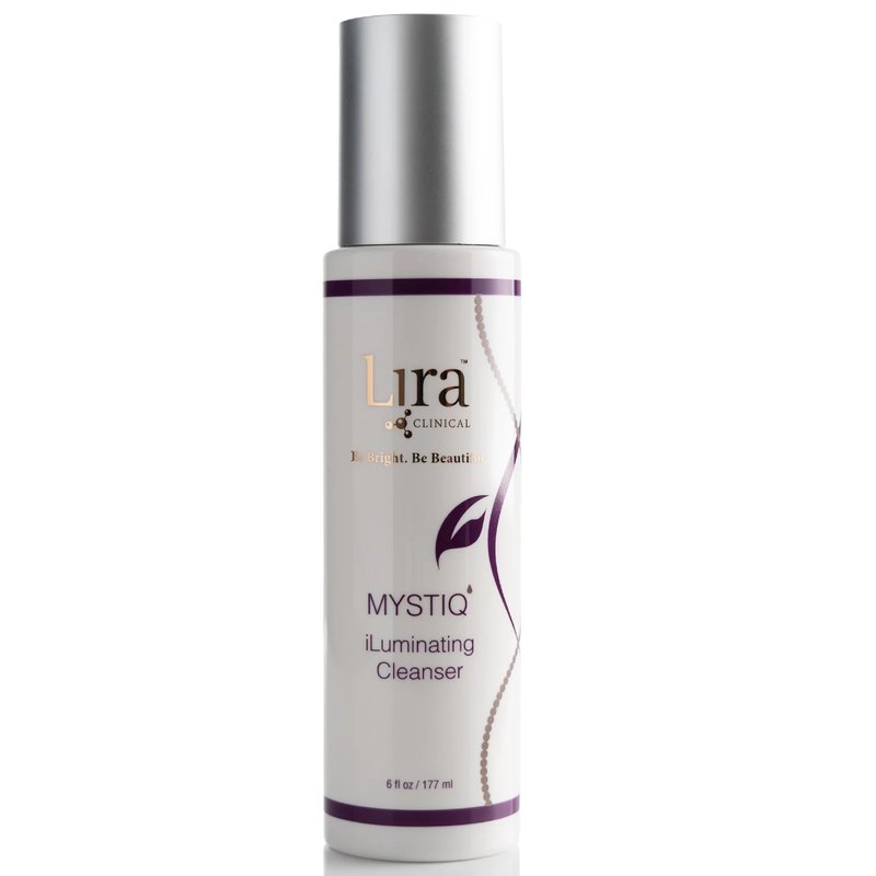 Lira Clinical MYSTIQ iLuminating Cleanser - Moisturizing Face Wash with Vitamin C, Orange Plant Stem Cells, and Plant Extracts - Gentle Facial Cleanser Supports Skin Barrier and Hydration - 6 Oz