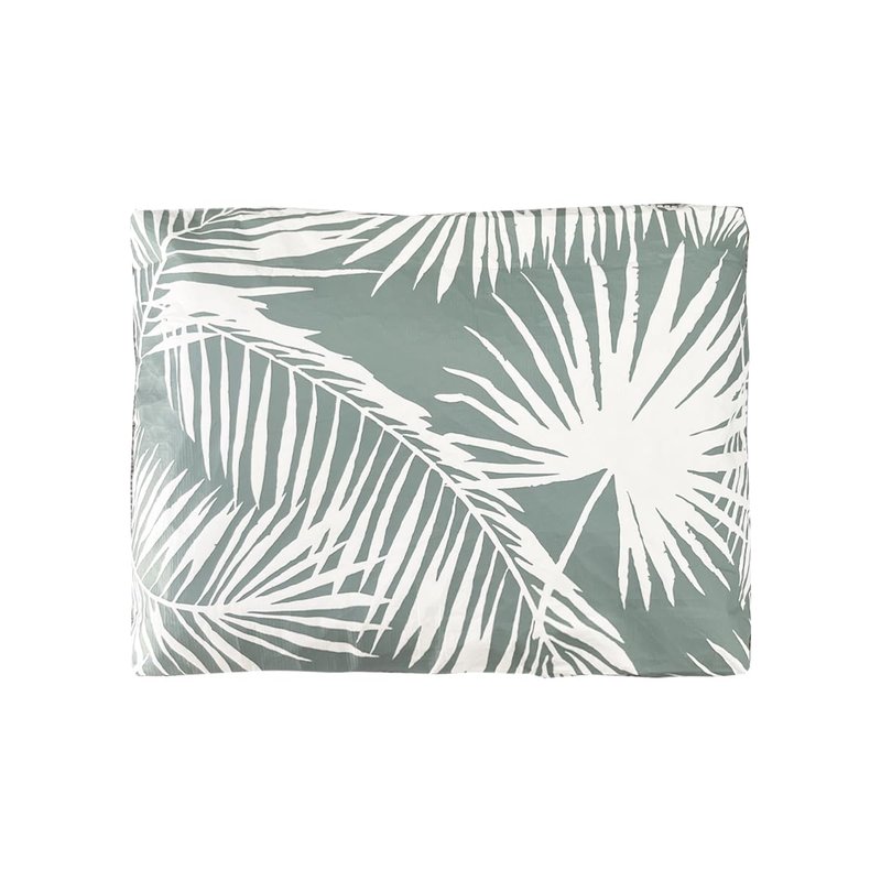 JNB 100% Coated Tyvek Material Palm Leaves Design Beach Pouch, Waterproof Pouch for Beach, Makeup Pouch, Wet Dry Bag, Sag03