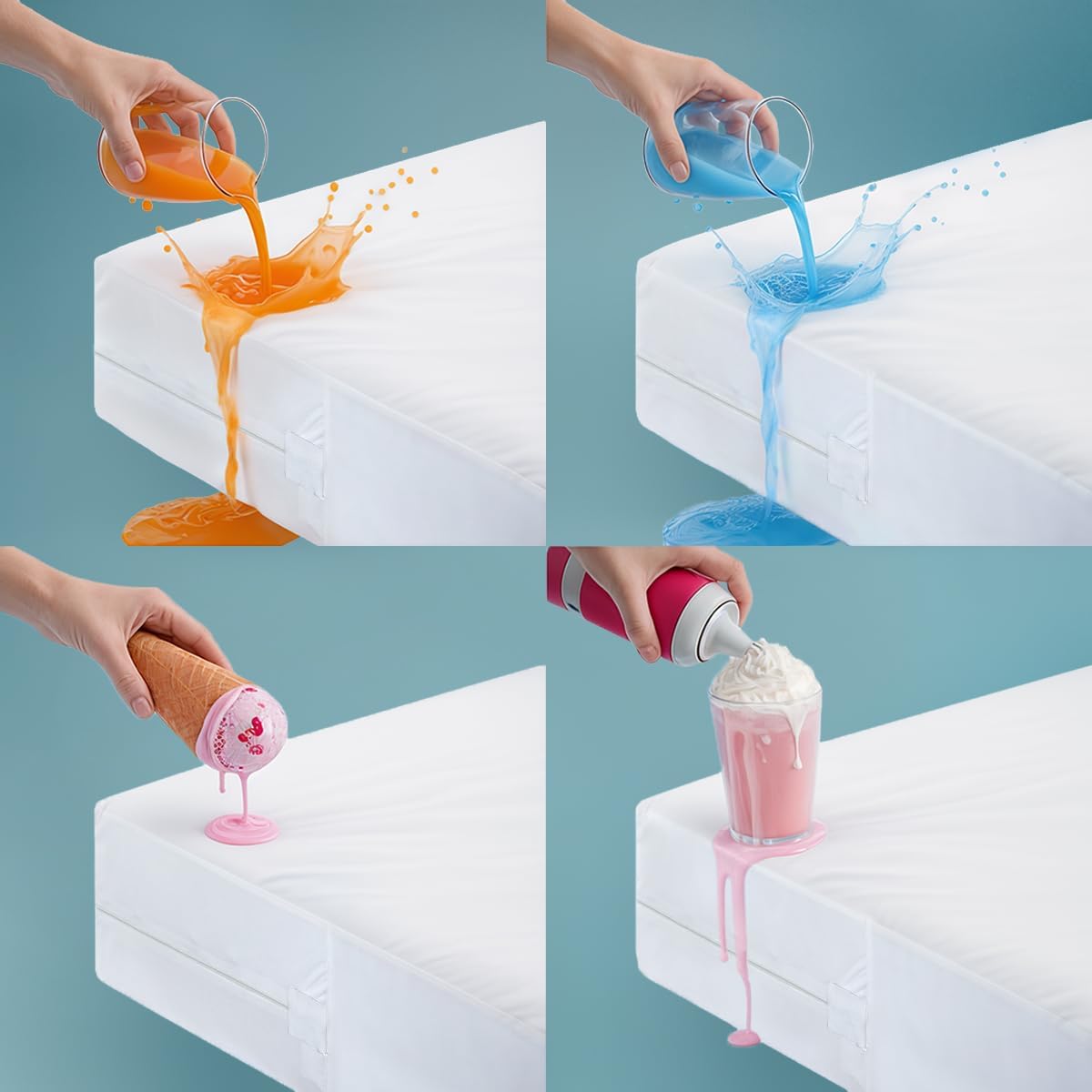 Utopia Bedding Mattress Protector - 100% Waterproof Bed Bug & Dust Mite Proof | Short Queen Size
