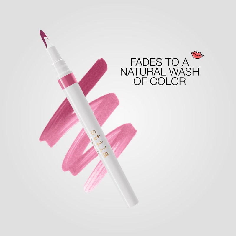 stila Calligraphy Lip Stain Long-Lasting Tint, Moisturizing, Transfer-Proof, Lightweight, Sheer Buildable Color, Fades to a Natural Wash of Color Marie, 22 Fl. Oz.