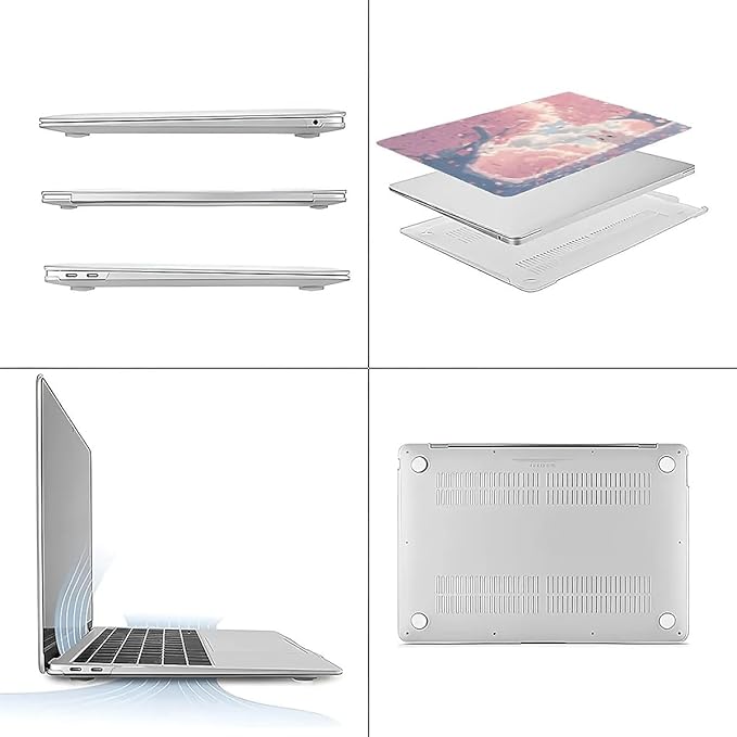 COTAIL Compatible with MacBook Air 13.3 13.6 Inch Case 2022 2021 2020 2019 Plastic Hard Shell Case Cover,13.3 Pro(A1706/A1708/A1989/A2159/A2289/A2338), Cute Cat