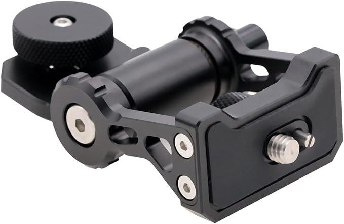 HangTon Monitor Mount Holder Bracket, 360 Tilt Swivel Rotation for Atomos SmallHD Camera Video Monitor, Teradek Wireless Transmission Motor Microphone, 3/8" 1/4" Black