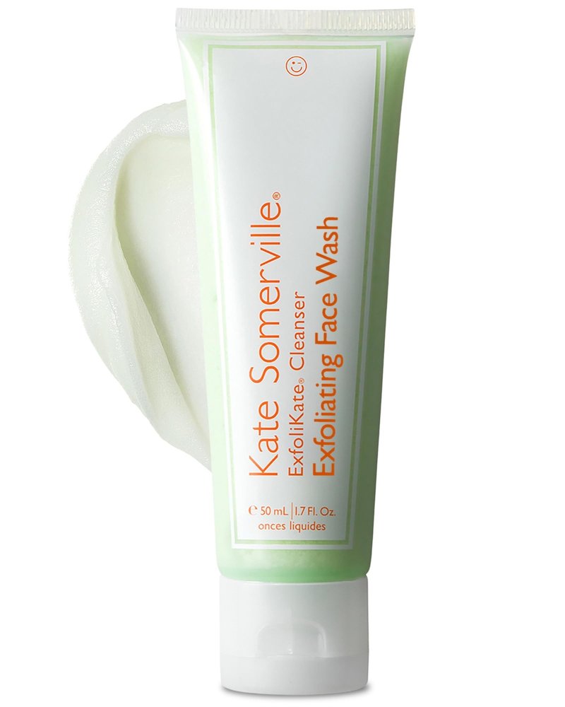 Kate Somerville ExfoliKate Cleanser – Daily Exfoliating Foaming Face Wash, Clinically Formulated Glycolic Acid and Lactic Acid Gentle Facial Scrub, Travel-Size, 1.7 Fl Oz