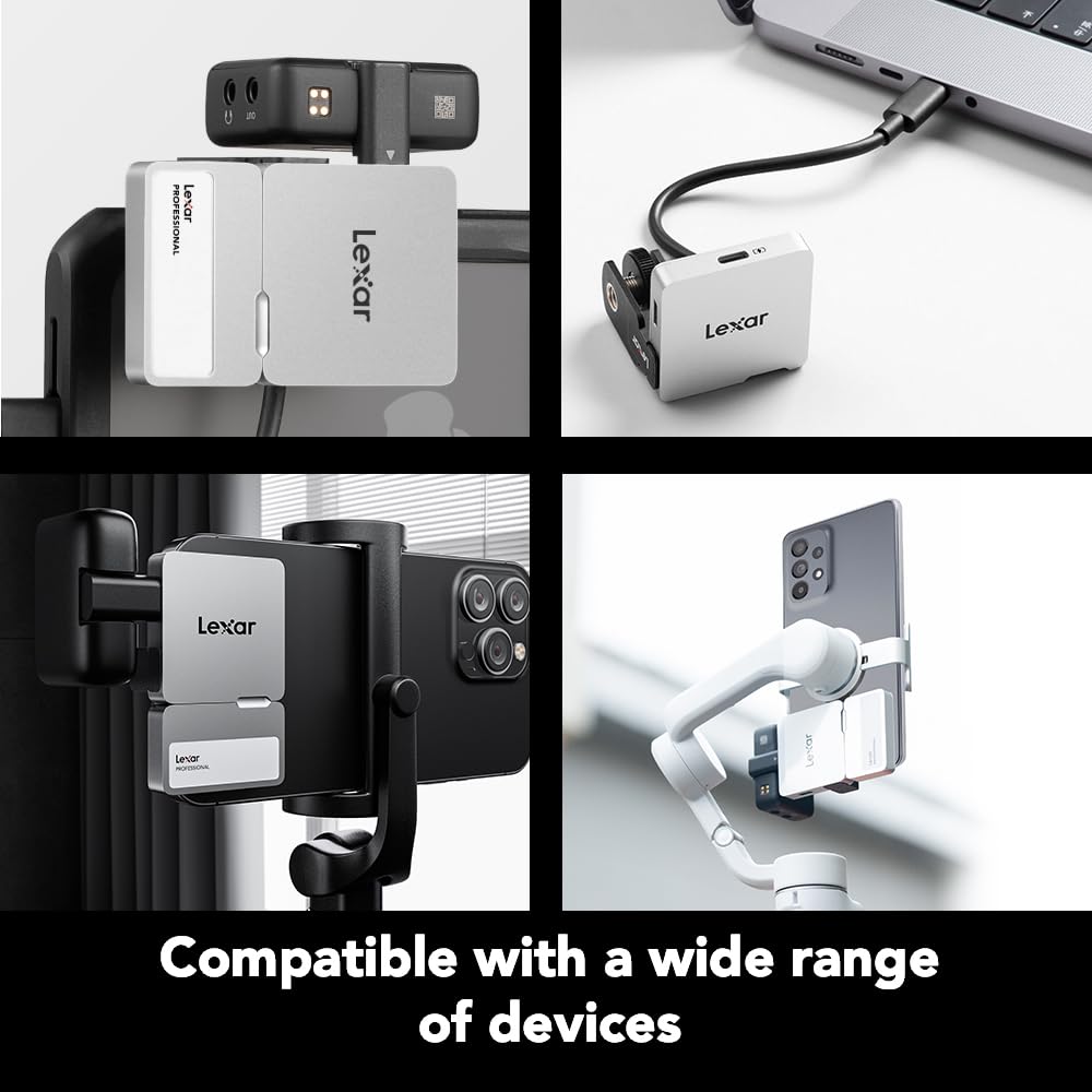 Lexar Professional Go Portable Hub, Four Type-C Ports, USB 3.2 Gen 2, Up to 10Gbps, Ultra-Compact, Perfect for Go Portable SSD, Compatible with Smartphones, PC & Mac, Tablets & iPad (LPASL400-RNSNG)