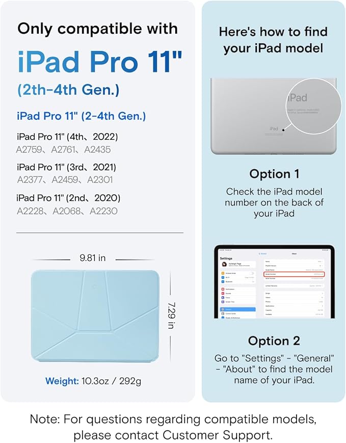 MOFT Dynamic Folio Case for iPad Pro 11" (4th 2022 | 3rd 2021 | 2nd 2020), Slim Magnetic Stand Case with 20+ Viewing Angles, Auto Wake/Sleep, Soothing Mist x Misty Cove