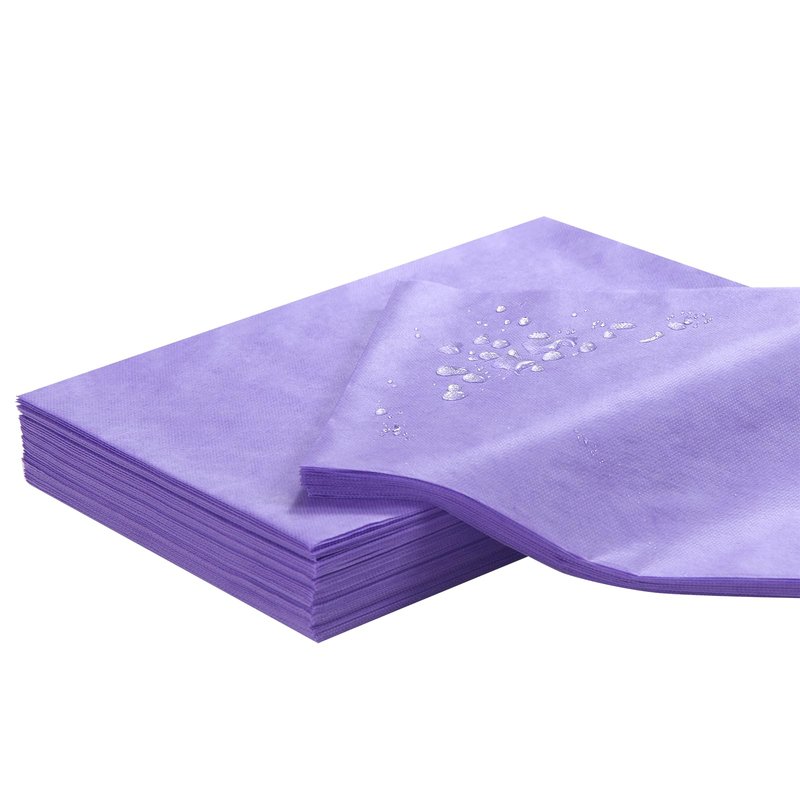 100Pcs Massage Table Sheets, 31''x71'' Waterproof Disposable Bed Sheets, Non-Woven Fabric Massage Table Cover, Breathable Protector Bed Cover for Massage Therapy Tattoo Beauty Salon (Purple)