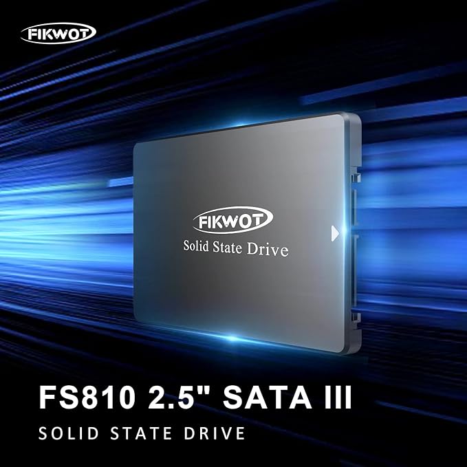 Fikwot FS810 500GB SSD, 2.5" SSD SATA III 6Gb/s, Solid State Drives, Up to 560MB/s, 3D NAND TLC Flash, Internal SSD for Desktops and Laptops(Black)