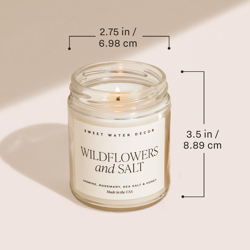 Sweet Water Decor Happy Birthday Soy Candle - Vanilla Sugar & Buttercream Sweet Scented Happy Birthday Candle Gift for Mom, Friends & Girls - 40 Hour Burn Time - 9oz - Non Toxic