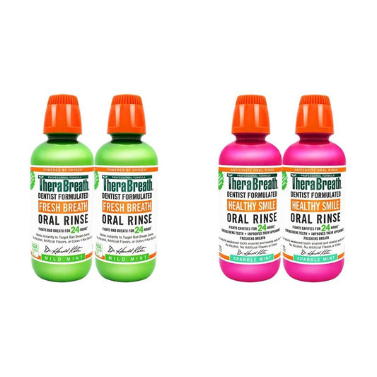 Fresh Breath Oral Rinse - Dentist-Formulated Mild Mint | 16 Ounce Bottle (Pack of 2)