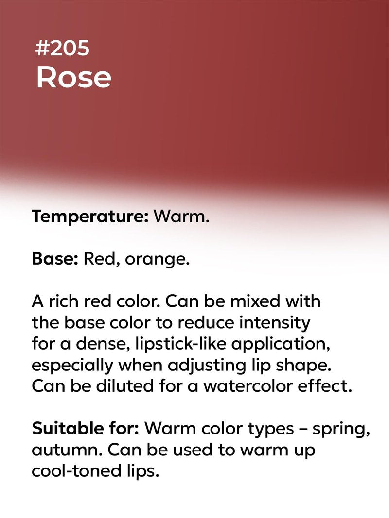 NE PIGMENTS #205 Rose - By Elena Nechaeva - Lip Pigment - Permanent Makeup - Professional Tattoo Ink